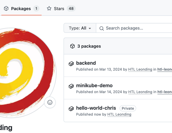 github packages
